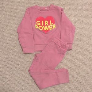 Billiblush Girls' Girl Power Sweatsuit Sz. 5